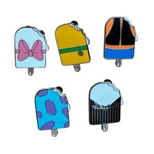 Disney World Walt Disney Ice Cream Bar Mystery Collection Pins - Set of 5